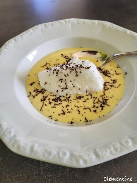 Œufs à la neige à la truffe