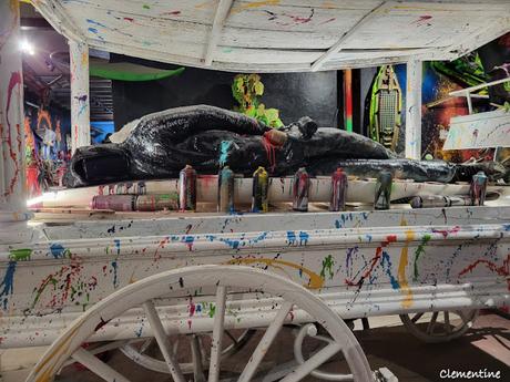 Spiktri Street Art Universe à Ferrals-Les-Corbières et déjeuner au Restaurant Tournedos à Lézignan-Corbières (Aude)