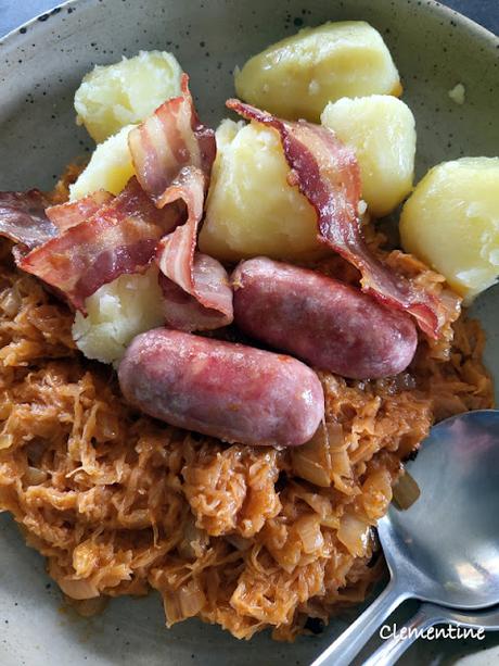 Choucroute à la hongroise au paprika et à la crème