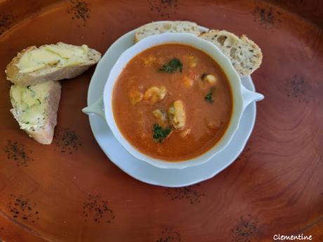 Bloody Mary soupe aux moules Bloody Mary soupe aux moules