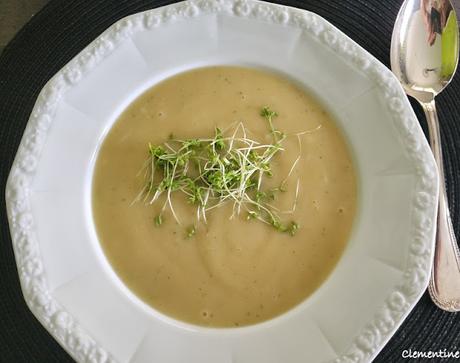 Potage pommes de terre et cresson alénois Potage pommes de terre et cresson alénois