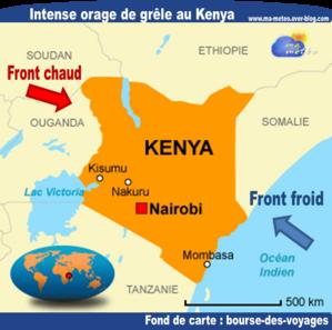 [Kenya] Intense orage de grêle dans le centre du pays