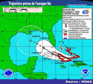 [Ouragan Ike] Cuba en alerte, Ike se dirige vers le Golfe du Mexique