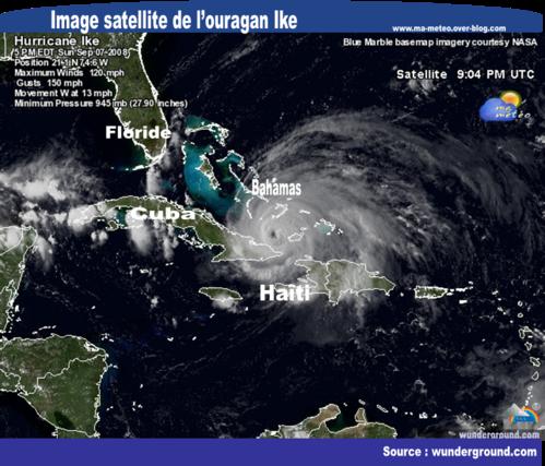 [Ouragan Ike] Cuba en alerte; Floride, Texas, Louisiane en observation
