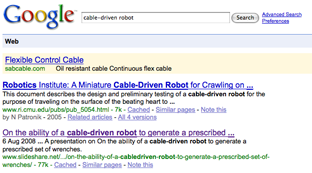 cable-drive robot, google