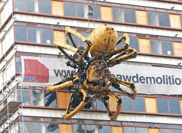 Une araignée géante à Liverpool