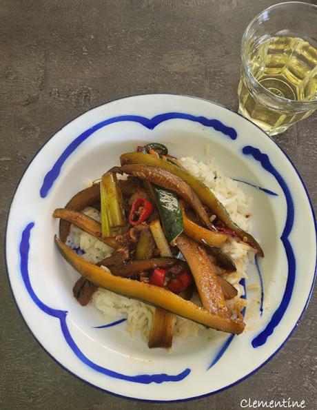 Courgettes Sichuan sautées