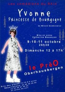 Théâtre: “Yvonne, Princesse Bourgogne”