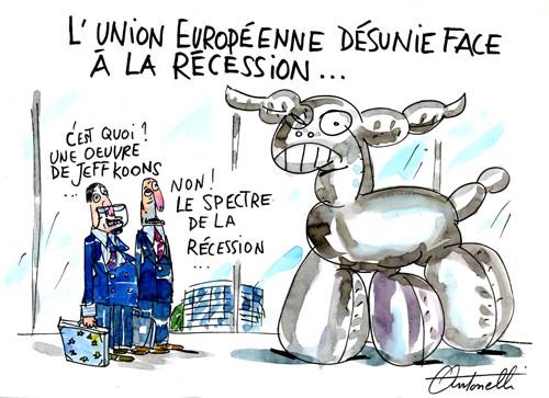 Europe : la récession avouée... .