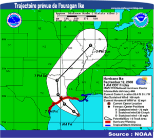 L'ouragan Ike se renforce avant de toucher le Texas (Houston)