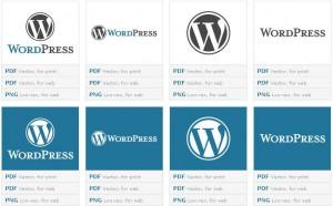 Logo,boutons et fond d ecran Wordpress