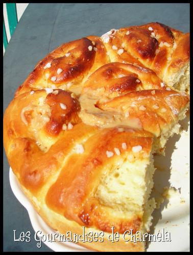 Brioche au Yaourt et Confiture de Lait