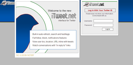 Itweet twitter dans une belle interface