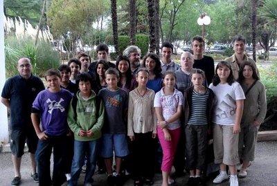 les jeunes joueurs d'échecs français et leurs entraîneurs