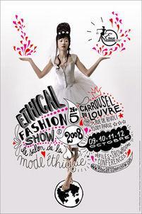 Affiche 2008 du Ethical Fashion Show