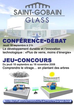 Saint Gobain Glass - conf dev durable - Second Life