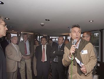 Jean-Michel Descroix, lors de son discours