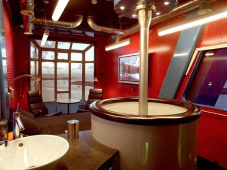 Crane Hotel - Chambre côté salon