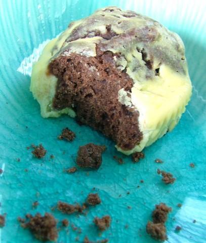 Muffins bicolore au chocolat noir & crème de ricotta