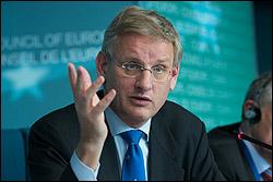 Conseil de l'Europe: Carl Bildt, l'homme pressé