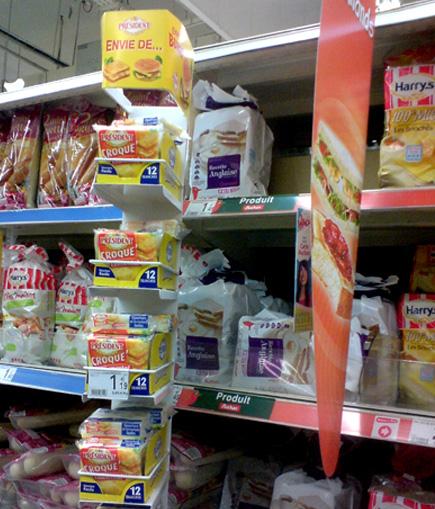 fromage côté pain chez Auchan