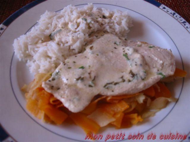 Dinde et tagliatelles de légumes