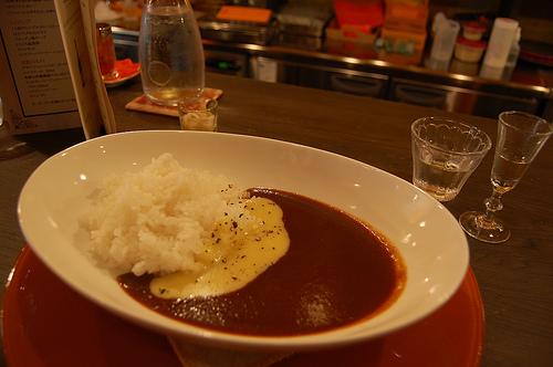 Le curry de petit Monsieur + fromage fondue