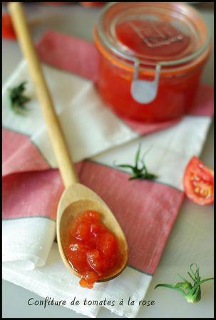 Confiture de tomates rouges à la rose ... mes premiers essais avec l'agar agar