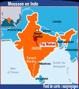 [Inde] Mousson : inondations dévastatrices et menaces sur le Taj Mahal