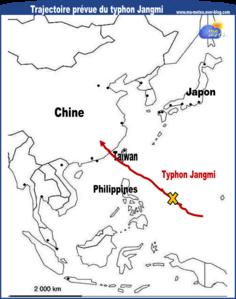 Le typhon Jangmi menace Taïwan et la province du Fujian (Chine)
