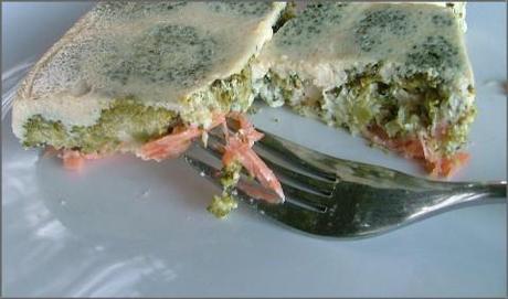 Flan de brocoli & saumon fumé Flan de brocoli & saumon fumé