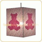 Lampe plafonnier ours rose (Liberty)