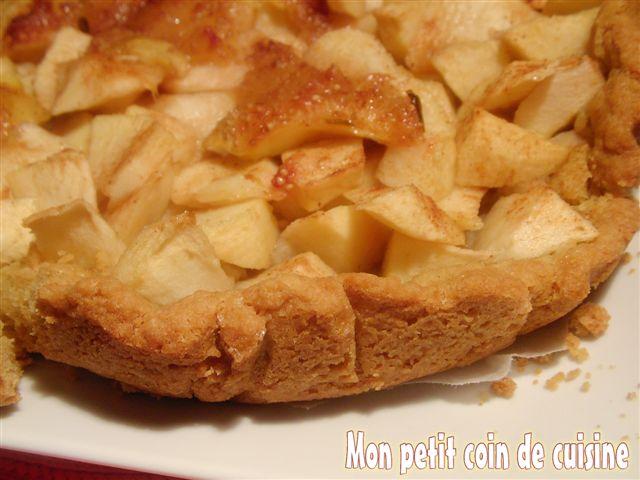 Sablé aux pommes, noix et figues