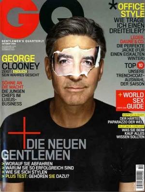 George Clooney en Une de l'édition allemande de GQ