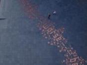 immense fresque pièces centime d'euro