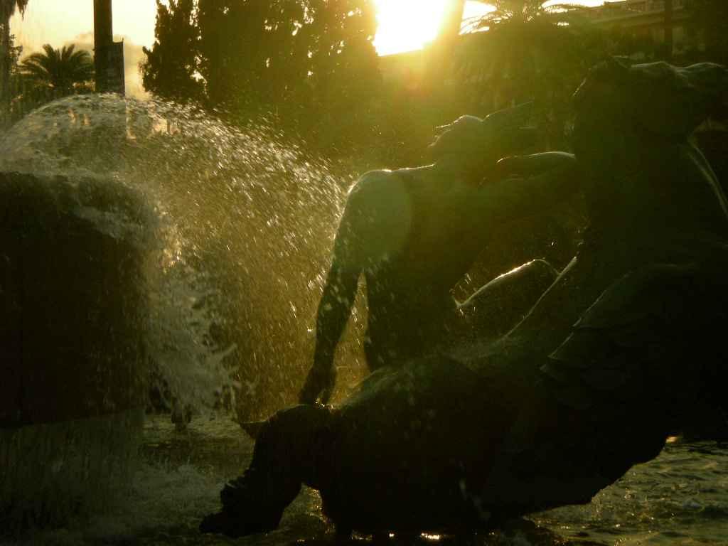  Place Masséna, à la fin du jour