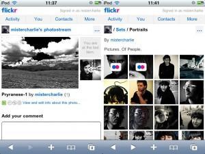 Flickr version iPhone