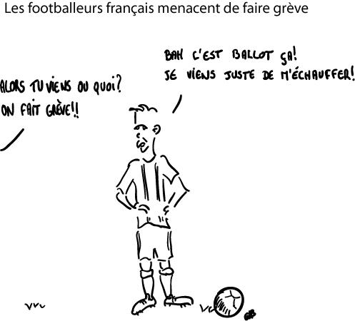 Les footballeurs français menacent de faire grève