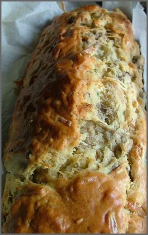 Cake persillé aux champignons & au poulet Cake persillé aux champignons & au poulet