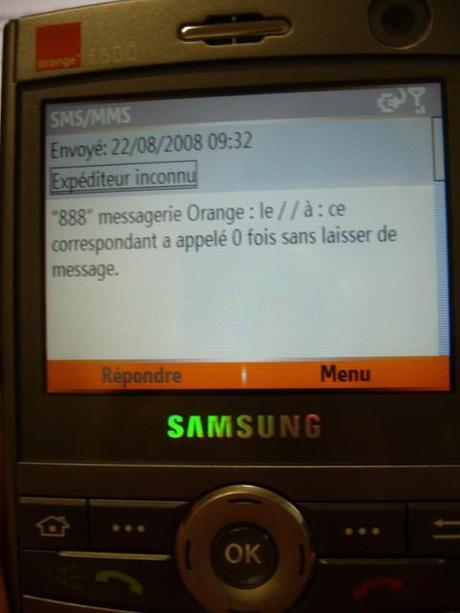 Message d'erreur: Pour annuler cliquez sur OK