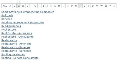 listbav-barre-navigation-alphabetique barre de navigation alphabetique (jQuery)