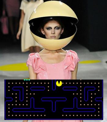 (via bienbienbien)
Giles Deacon Does Pac Man Couture