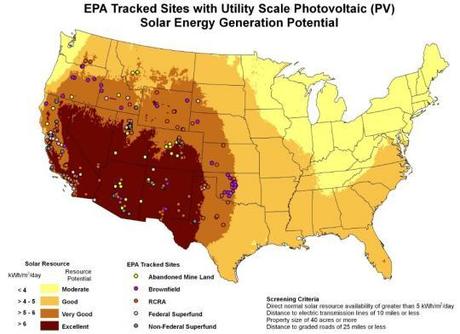 Des zones ideales pour des centrales solaires ? Des zones ideales pour des centrales solaires ?