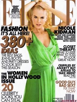 Nicole Kidman en Une de Elle (novembre 2008)