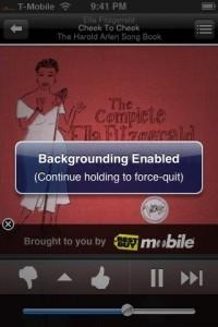 Backgrounder, applications iPhone en tache de fond