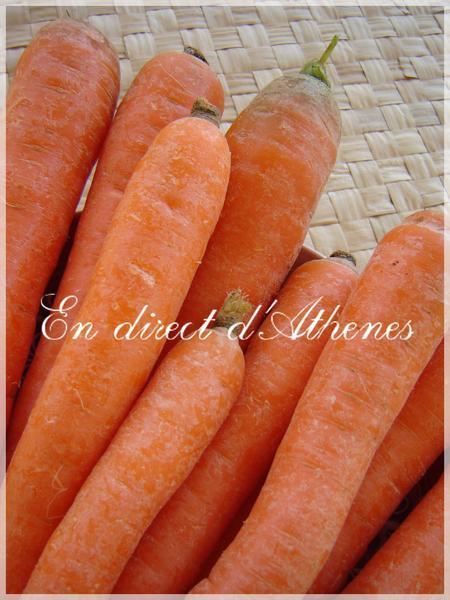 RETOUR DU MARCHE : Citrouille et carottes