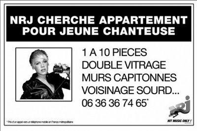 P!nk recherche un appartement sur Paris