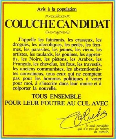 Candidature de Coluche à la Présidentielle de 1981