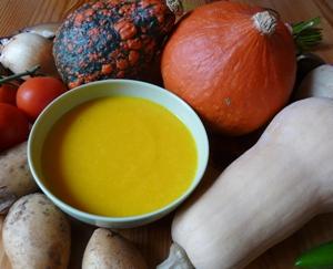 Velouté de potiron et autres légumes d'automne (photo C. Cornu / S. Clerc)