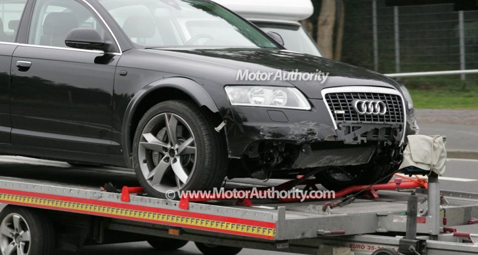 Audi A7, modèle 2011 souffre d'accident pendant les essais.